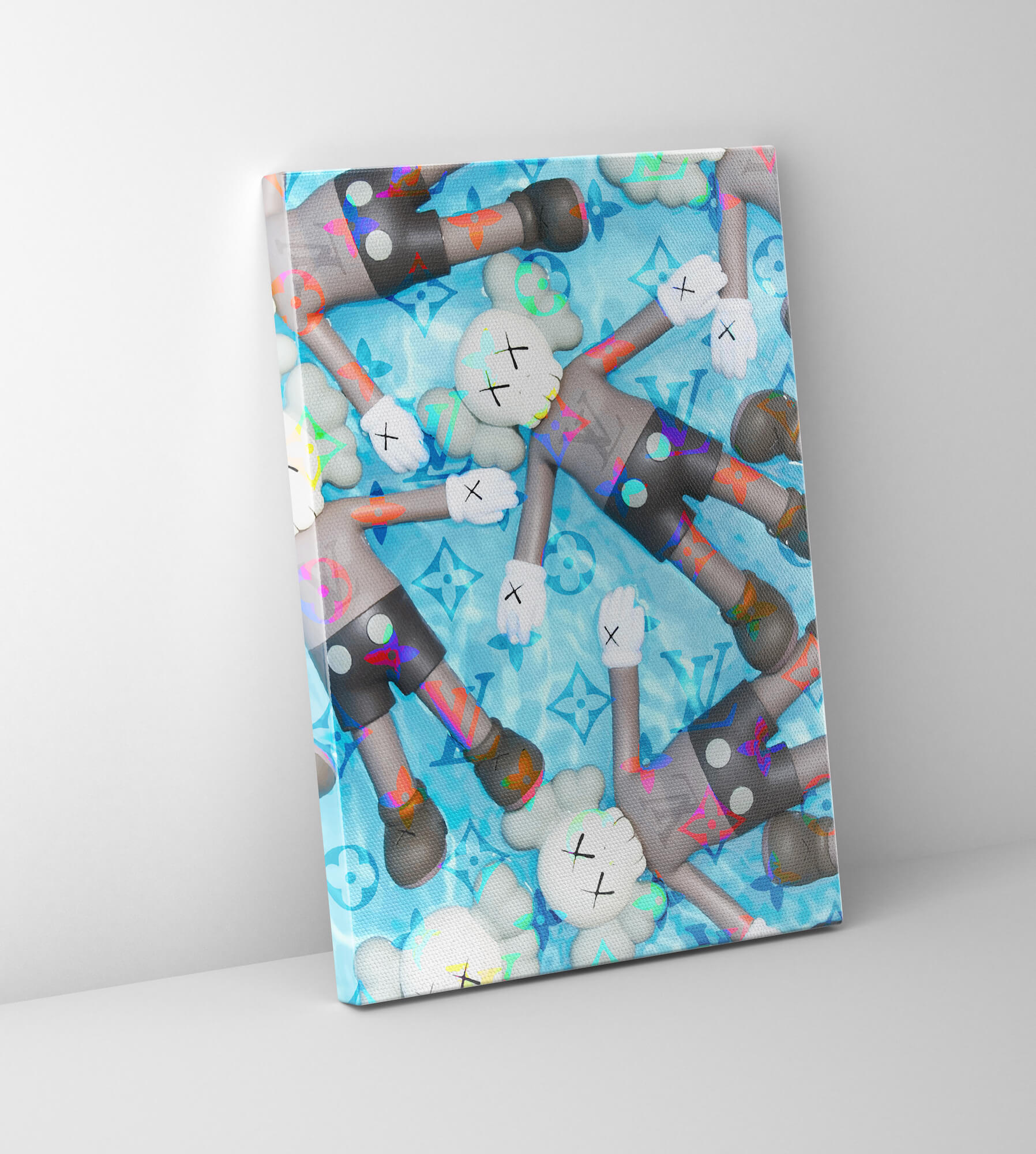 KAWS × Louis Vuitton inspired wallet  Small canvas art, Diy canvas art,  Art inspiration