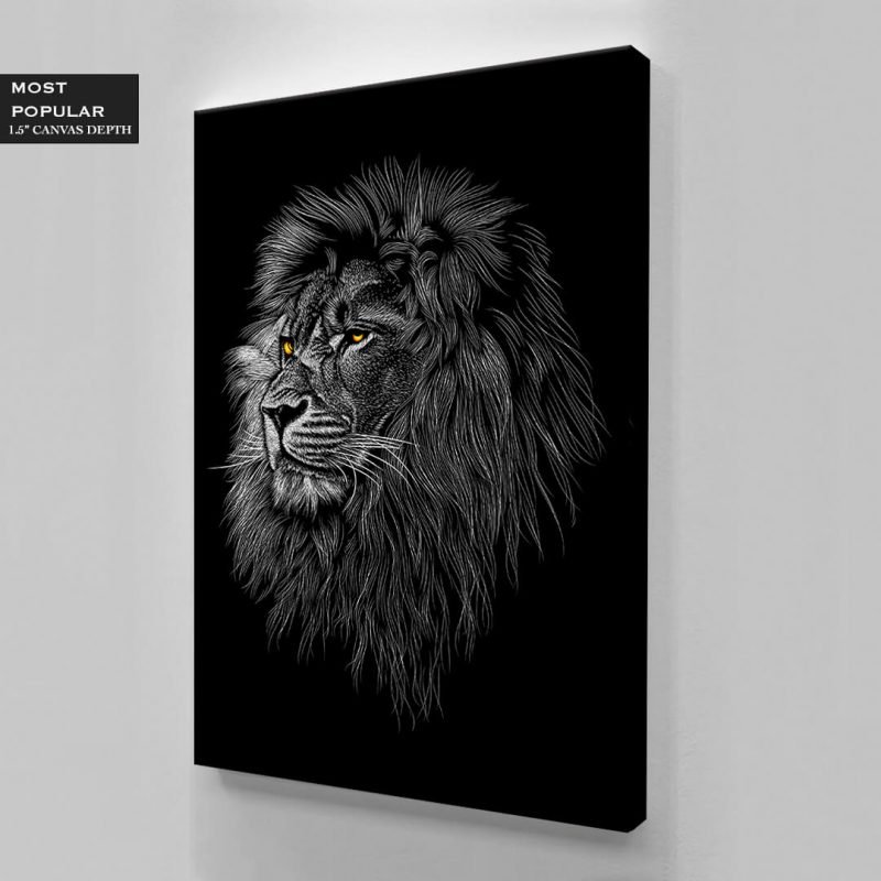 Lion Head - Walls Decor Acrylic, Metal or Canvas High Quality Print