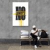 No Limits Canvas Quote Motivational Design Entrepreneur Pop Art