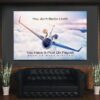 Private Jet Motivational Wall Art Canvas Print Office Decor Entrepreneur Inspirational Quote Pilot on Payroll Success Quote Business Poster