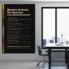Motivational office decor canvas print inspirational SUCCESS art Jeff Bezos 10 rules for SUCCESS entrepreneur wall decor living room poster