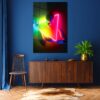 Neon 3D Man