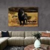 Stay Hungry Stay Humble Canvas Black Will Lion Motivational Quote Poster Lion in Jungle Leader Print King Leo Inspirational Office Art