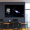 If You Want to Go Big, Stop Thinking Small - Acrylic Poster Print - Black Lamborghini Motivational Quote Inspirational Wall Art