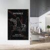 ALEC MONOPOLY Wall Art - Patience Motivational Canvas Poster with Inspirational Rich Uncle - Office Entrepreneurs  Wait For The Right Catch