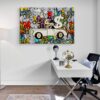 Alec Monopoly Wall Art, Motivational Poster, Inspirational Entrepreneur Print, Pop Culture Office Canvas Money Financial Freedom