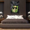 Limited Edition Alec Monopoly Canvas Chair - Green and Black Luxury Motivation Office and Wall Art Poster - Made in the USA Art