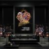 Mamba Mentality Kobe Bryant LeBron James - Basketball Room Office Wall Decor - Minimalist Print of the Best Player of All Time